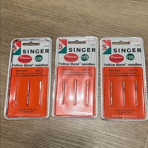 SINGER Yellow Band Needles Size 16 - Pack of 3